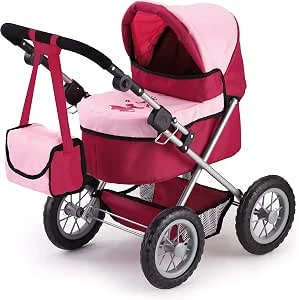 Bayer Design Poppenwagen Trendy met tas, in hoogte verstelbare duwstang